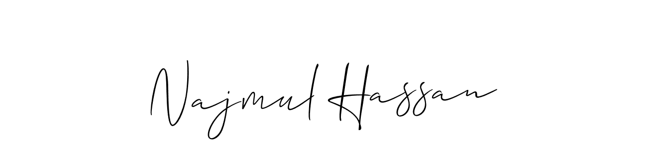 You can use this online signature creator to create a handwritten signature for the name Najmul Hassan. This is the best online autograph maker. Najmul Hassan signature style 2 images and pictures png