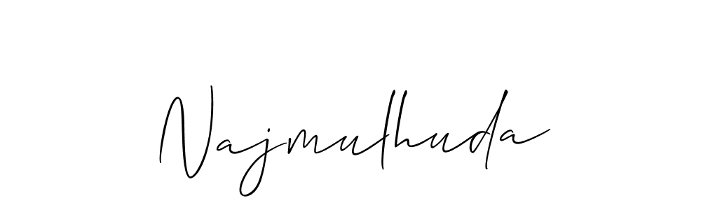 It looks lik you need a new signature style for name Najmulhuda. Design unique handwritten (Allison_Script) signature with our free signature maker in just a few clicks. Najmulhuda signature style 2 images and pictures png