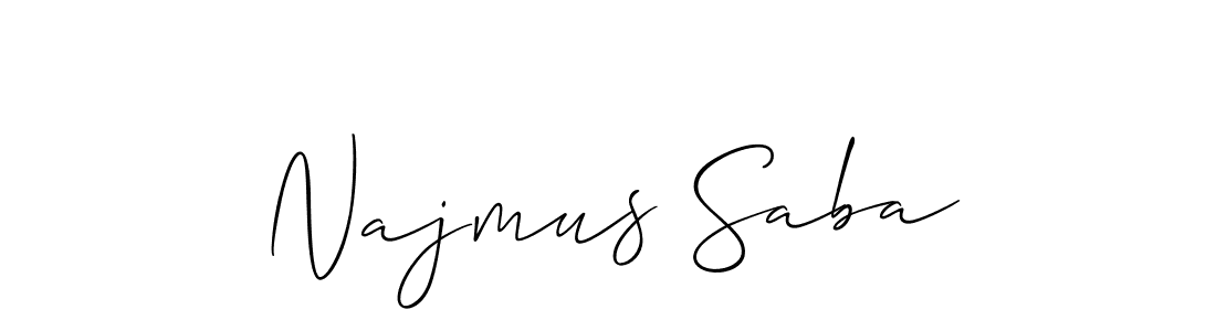 Similarly Allison_Script is the best handwritten signature design. Signature creator online .You can use it as an online autograph creator for name Najmus Saba. Najmus Saba signature style 2 images and pictures png