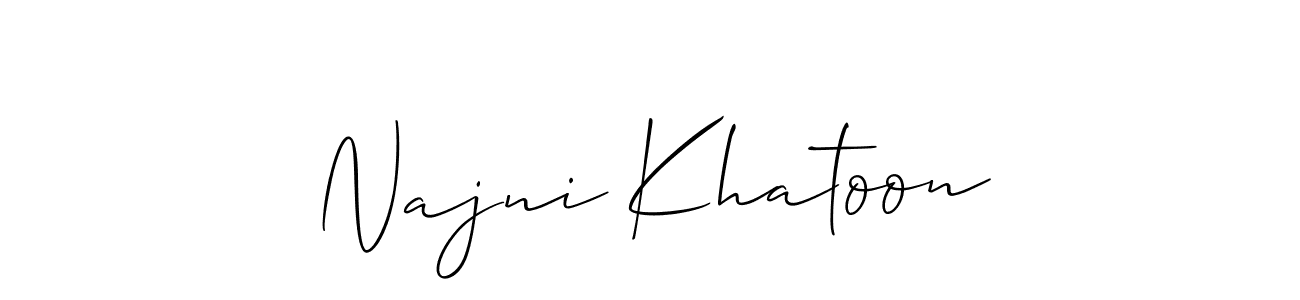 You can use this online signature creator to create a handwritten signature for the name Najni Khatoon. This is the best online autograph maker. Najni Khatoon signature style 2 images and pictures png