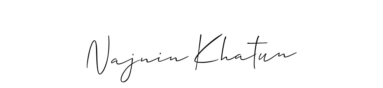 Make a beautiful signature design for name Najnin Khatun. Use this online signature maker to create a handwritten signature for free. Najnin Khatun signature style 2 images and pictures png