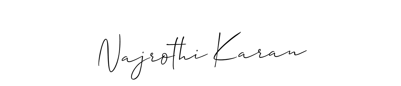 Here are the top 10 professional signature styles for the name Najrothi Karan. These are the best autograph styles you can use for your name. Najrothi Karan signature style 2 images and pictures png