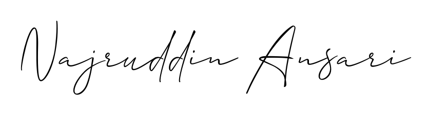 Here are the top professional signature styles for the name Najruddin Ansari. These are the best autograph styles you can use for your name. Najruddin Ansari signature style 2 images and pictures png