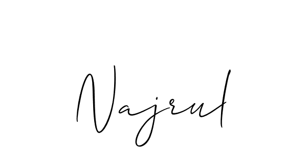 You should practise on your own different ways (Allison_Script) to write your name (Najrul) in signature. don't let someone else do it for you. Najrul signature style 2 images and pictures png