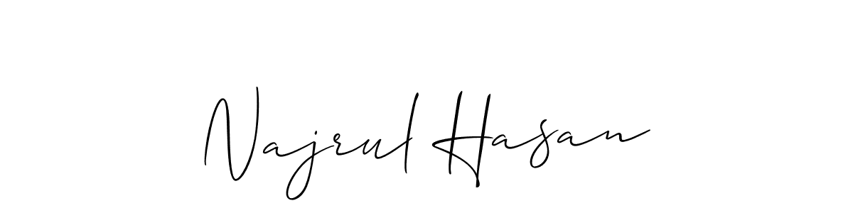 You should practise on your own different ways (Allison_Script) to write your name (Najrul Hasan) in signature. don't let someone else do it for you. Najrul Hasan signature style 2 images and pictures png