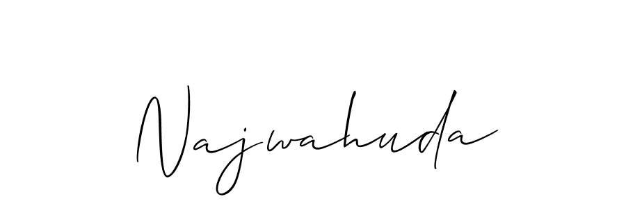 Best and Professional Signature Style for Najwahuda. Allison_Script Best Signature Style Collection. Najwahuda signature style 2 images and pictures png