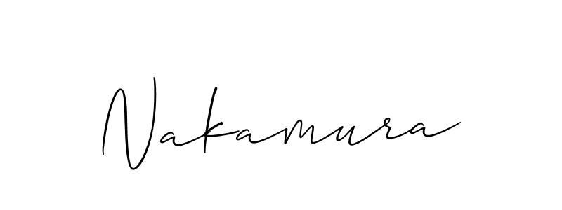 Make a short Nakamura signature style. Manage your documents anywhere anytime using Allison_Script. Create and add eSignatures, submit forms, share and send files easily. Nakamura signature style 2 images and pictures png