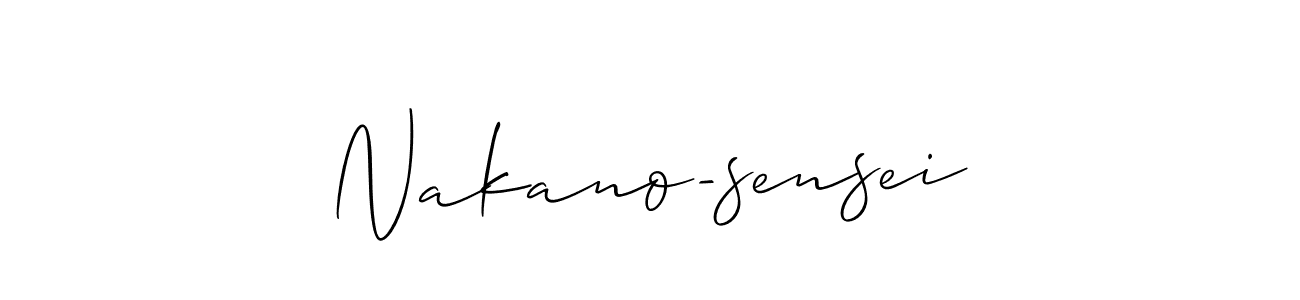 Once you've used our free online signature maker to create your best signature Allison_Script style, it's time to enjoy all of the benefits that Nakano-sensei name signing documents. Nakano-sensei signature style 2 images and pictures png