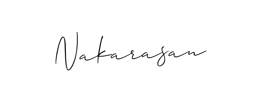 How to make Nakarasan signature? Allison_Script is a professional autograph style. Create handwritten signature for Nakarasan name. Nakarasan signature style 2 images and pictures png