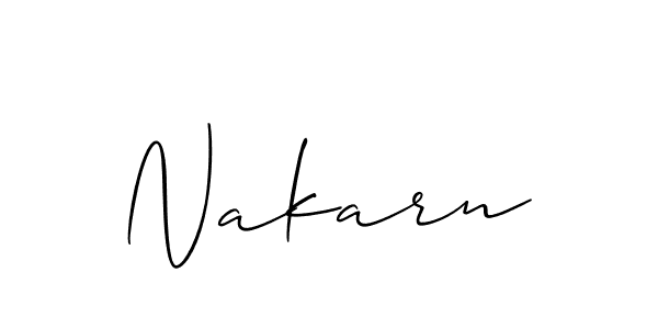 Best and Professional Signature Style for Nakarn. Allison_Script Best Signature Style Collection. Nakarn signature style 2 images and pictures png