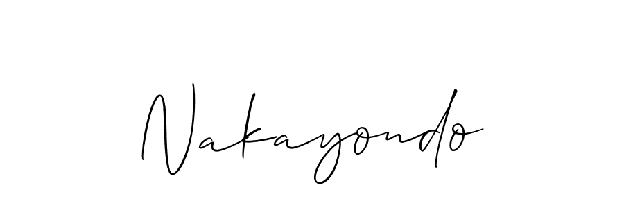 Best and Professional Signature Style for Nakayondo. Allison_Script Best Signature Style Collection. Nakayondo signature style 2 images and pictures png