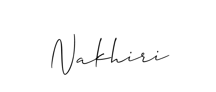 Similarly Allison_Script is the best handwritten signature design. Signature creator online .You can use it as an online autograph creator for name Nakhiri. Nakhiri signature style 2 images and pictures png