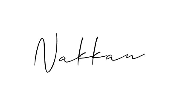 Nakkan stylish signature style. Best Handwritten Sign (Allison_Script) for my name. Handwritten Signature Collection Ideas for my name Nakkan. Nakkan signature style 2 images and pictures png