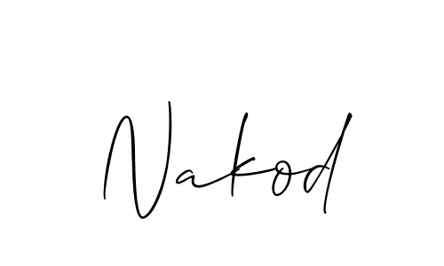 Make a short Nakod signature style. Manage your documents anywhere anytime using Allison_Script. Create and add eSignatures, submit forms, share and send files easily. Nakod signature style 2 images and pictures png