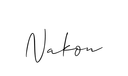 It looks lik you need a new signature style for name Nakon. Design unique handwritten (Allison_Script) signature with our free signature maker in just a few clicks. Nakon signature style 2 images and pictures png