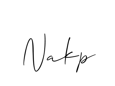 The best way (Allison_Script) to make a short signature is to pick only two or three words in your name. The name Nakp include a total of six letters. For converting this name. Nakp signature style 2 images and pictures png