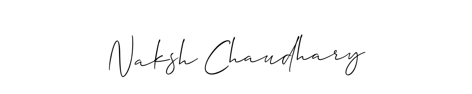 Best and Professional Signature Style for Naksh Chaudhary. Allison_Script Best Signature Style Collection. Naksh Chaudhary signature style 2 images and pictures png