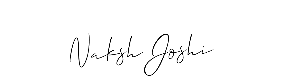Best and Professional Signature Style for Naksh Joshi. Allison_Script Best Signature Style Collection. Naksh Joshi signature style 2 images and pictures png
