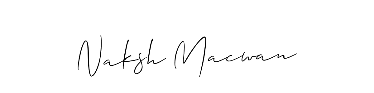 Similarly Allison_Script is the best handwritten signature design. Signature creator online .You can use it as an online autograph creator for name Naksh Macwan. Naksh Macwan signature style 2 images and pictures png