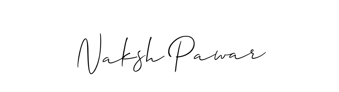 Also we have Naksh Pawar name is the best signature style. Create professional handwritten signature collection using Allison_Script autograph style. Naksh Pawar signature style 2 images and pictures png