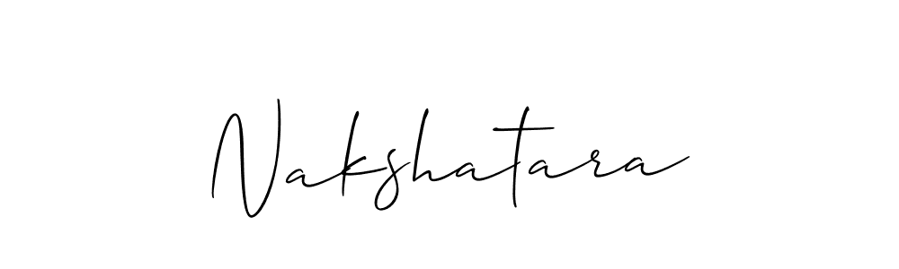 How to make Nakshatara signature? Allison_Script is a professional autograph style. Create handwritten signature for Nakshatara name. Nakshatara signature style 2 images and pictures png