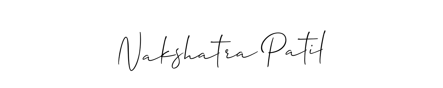 Nakshatra Patil stylish signature style. Best Handwritten Sign (Allison_Script) for my name. Handwritten Signature Collection Ideas for my name Nakshatra Patil. Nakshatra Patil signature style 2 images and pictures png