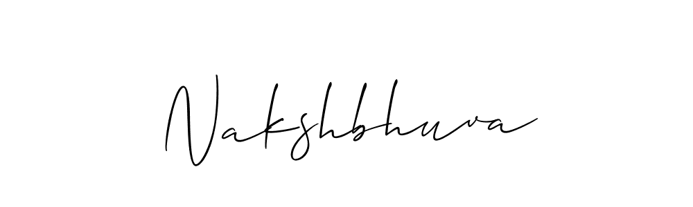 Make a beautiful signature design for name Nakshbhuva. With this signature (Allison_Script) style, you can create a handwritten signature for free. Nakshbhuva signature style 2 images and pictures png