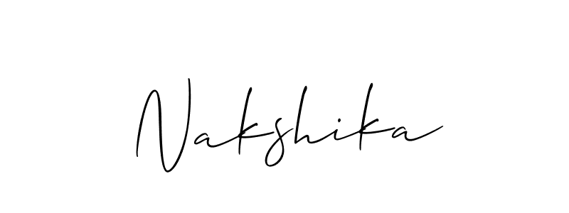 Also You can easily find your signature by using the search form. We will create Nakshika name handwritten signature images for you free of cost using Allison_Script sign style. Nakshika signature style 2 images and pictures png