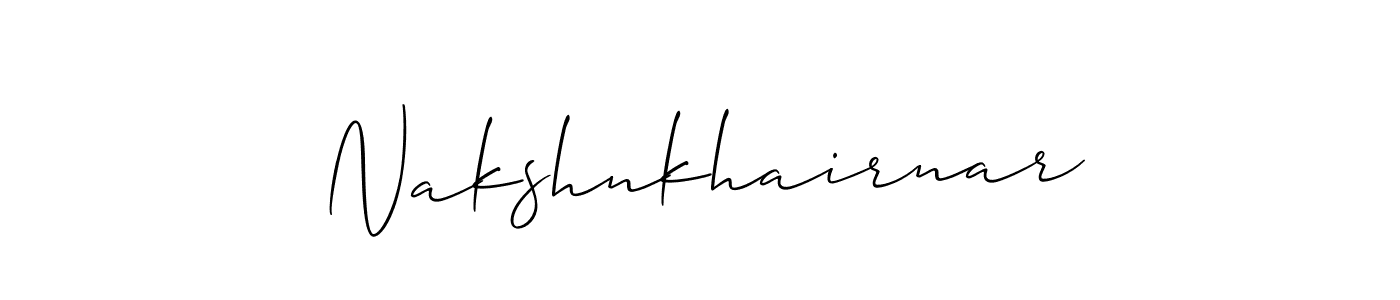 Similarly Allison_Script is the best handwritten signature design. Signature creator online .You can use it as an online autograph creator for name Nakshnkhairnar. Nakshnkhairnar signature style 2 images and pictures png
