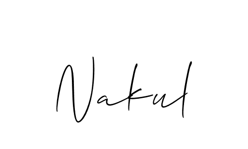Make a short Nakul signature style. Manage your documents anywhere anytime using Allison_Script. Create and add eSignatures, submit forms, share and send files easily. Nakul signature style 2 images and pictures png