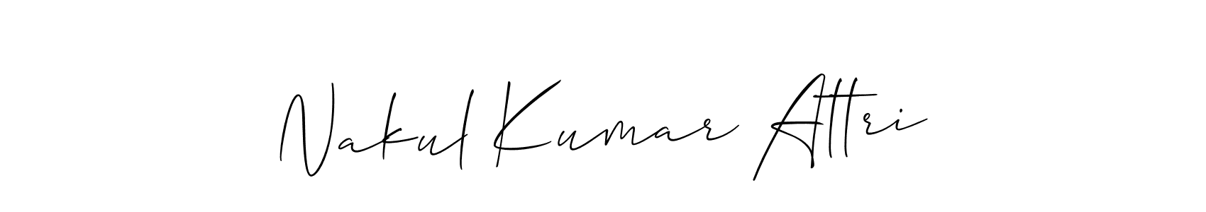 Make a beautiful signature design for name Nakul Kumar Attri. Use this online signature maker to create a handwritten signature for free. Nakul Kumar Attri signature style 2 images and pictures png