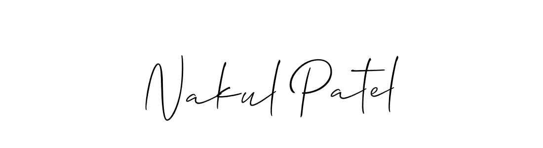Also we have Nakul Patel name is the best signature style. Create professional handwritten signature collection using Allison_Script autograph style. Nakul Patel signature style 2 images and pictures png