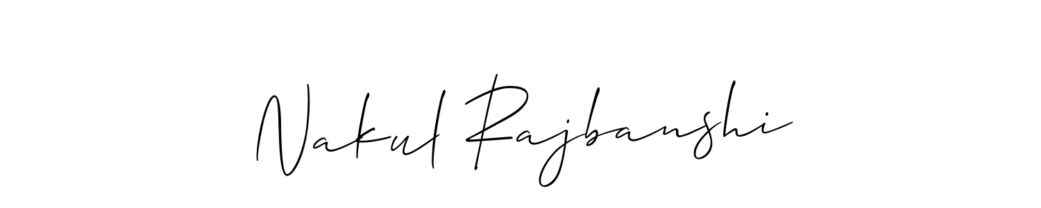 Similarly Allison_Script is the best handwritten signature design. Signature creator online .You can use it as an online autograph creator for name Nakul Rajbanshi. Nakul Rajbanshi signature style 2 images and pictures png