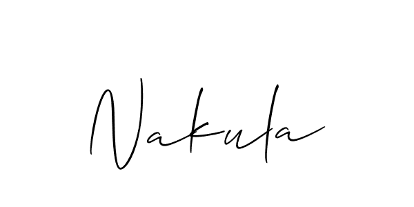 How to make Nakula name signature. Use Allison_Script style for creating short signs online. This is the latest handwritten sign. Nakula signature style 2 images and pictures png