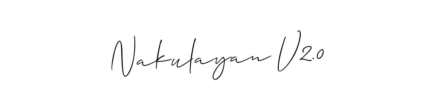 if you are searching for the best signature style for your name Nakulayan V2.0. so please give up your signature search. here we have designed multiple signature styles  using Allison_Script. Nakulayan V2.0 signature style 2 images and pictures png