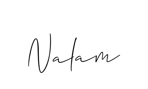 Once you've used our free online signature maker to create your best signature Allison_Script style, it's time to enjoy all of the benefits that Nalam name signing documents. Nalam signature style 2 images and pictures png