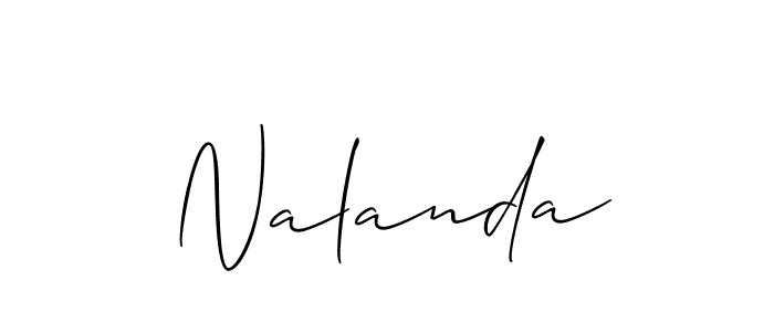 How to make Nalanda name signature. Use Allison_Script style for creating short signs online. This is the latest handwritten sign. Nalanda signature style 2 images and pictures png