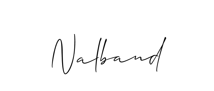 Use a signature maker to create a handwritten signature online. With this signature software, you can design (Allison_Script) your own signature for name Nalband. Nalband signature style 2 images and pictures png
