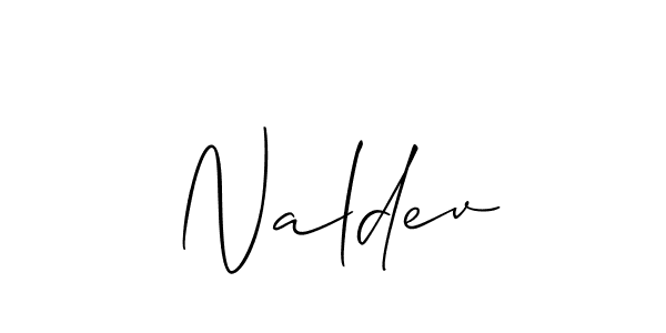 Naldev stylish signature style. Best Handwritten Sign (Allison_Script) for my name. Handwritten Signature Collection Ideas for my name Naldev. Naldev signature style 2 images and pictures png