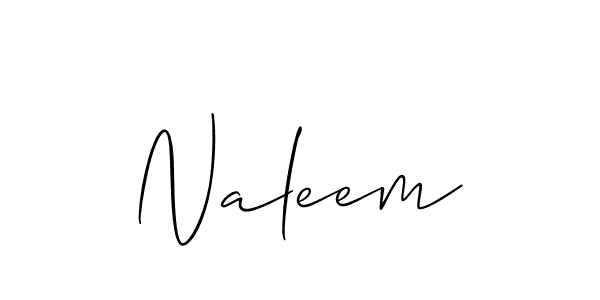 Also we have Naleem name is the best signature style. Create professional handwritten signature collection using Allison_Script autograph style. Naleem signature style 2 images and pictures png