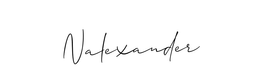 Make a beautiful signature design for name Nalexander. Use this online signature maker to create a handwritten signature for free. Nalexander signature style 2 images and pictures png