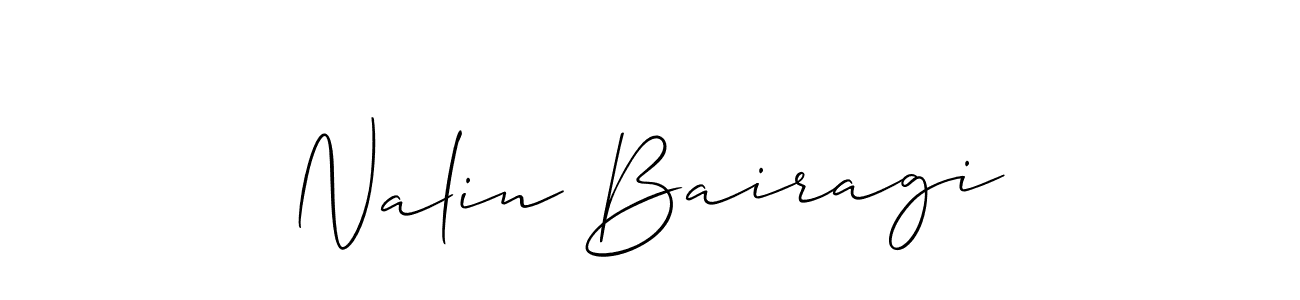 Nalin Bairagi stylish signature style. Best Handwritten Sign (Allison_Script) for my name. Handwritten Signature Collection Ideas for my name Nalin Bairagi. Nalin Bairagi signature style 2 images and pictures png