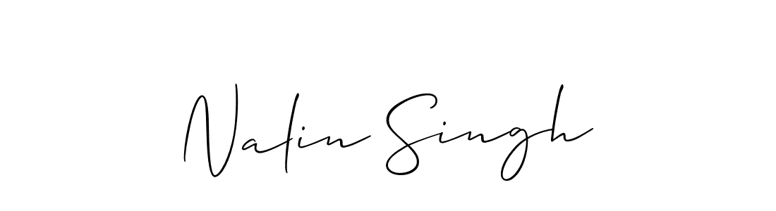 Also You can easily find your signature by using the search form. We will create Nalin Singh name handwritten signature images for you free of cost using Allison_Script sign style. Nalin Singh signature style 2 images and pictures png