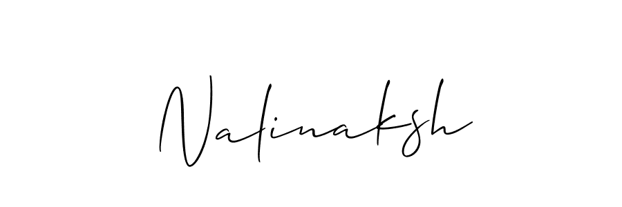 Allison_Script is a professional signature style that is perfect for those who want to add a touch of class to their signature. It is also a great choice for those who want to make their signature more unique. Get Nalinaksh name to fancy signature for free. Nalinaksh signature style 2 images and pictures png