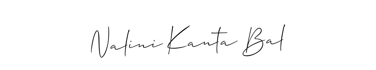 How to make Nalini Kanta Bal name signature. Use Allison_Script style for creating short signs online. This is the latest handwritten sign. Nalini Kanta Bal signature style 2 images and pictures png