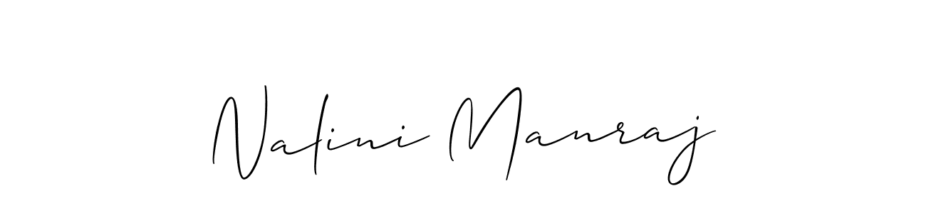 Make a beautiful signature design for name Nalini Manraj. Use this online signature maker to create a handwritten signature for free. Nalini Manraj signature style 2 images and pictures png