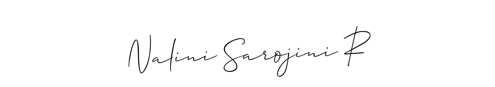 Best and Professional Signature Style for Nalini Sarojini R. Allison_Script Best Signature Style Collection. Nalini Sarojini R signature style 2 images and pictures png