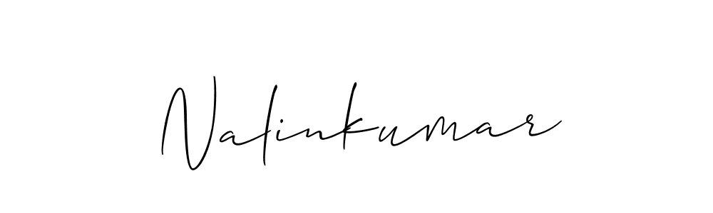 How to Draw Nalinkumar signature style? Allison_Script is a latest design signature styles for name Nalinkumar. Nalinkumar signature style 2 images and pictures png