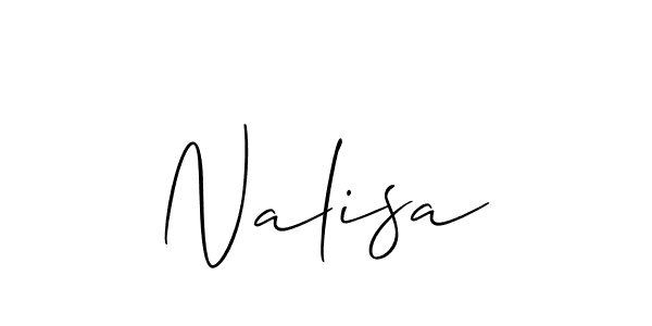 How to Draw Nalisa signature style? Allison_Script is a latest design signature styles for name Nalisa. Nalisa signature style 2 images and pictures png