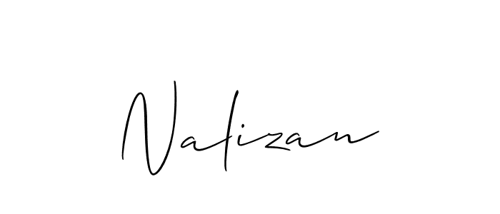 if you are searching for the best signature style for your name Nalizan. so please give up your signature search. here we have designed multiple signature styles  using Allison_Script. Nalizan signature style 2 images and pictures png